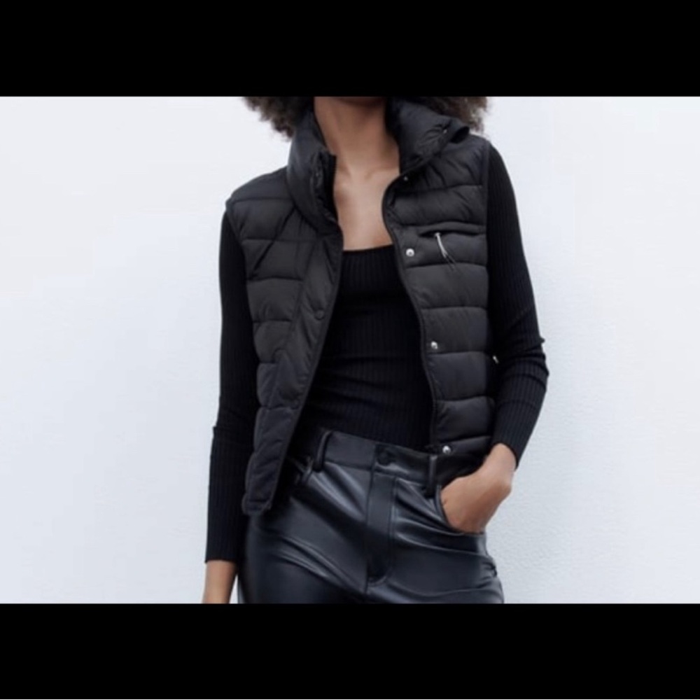 ZARA Water Repellant Puffer Vest